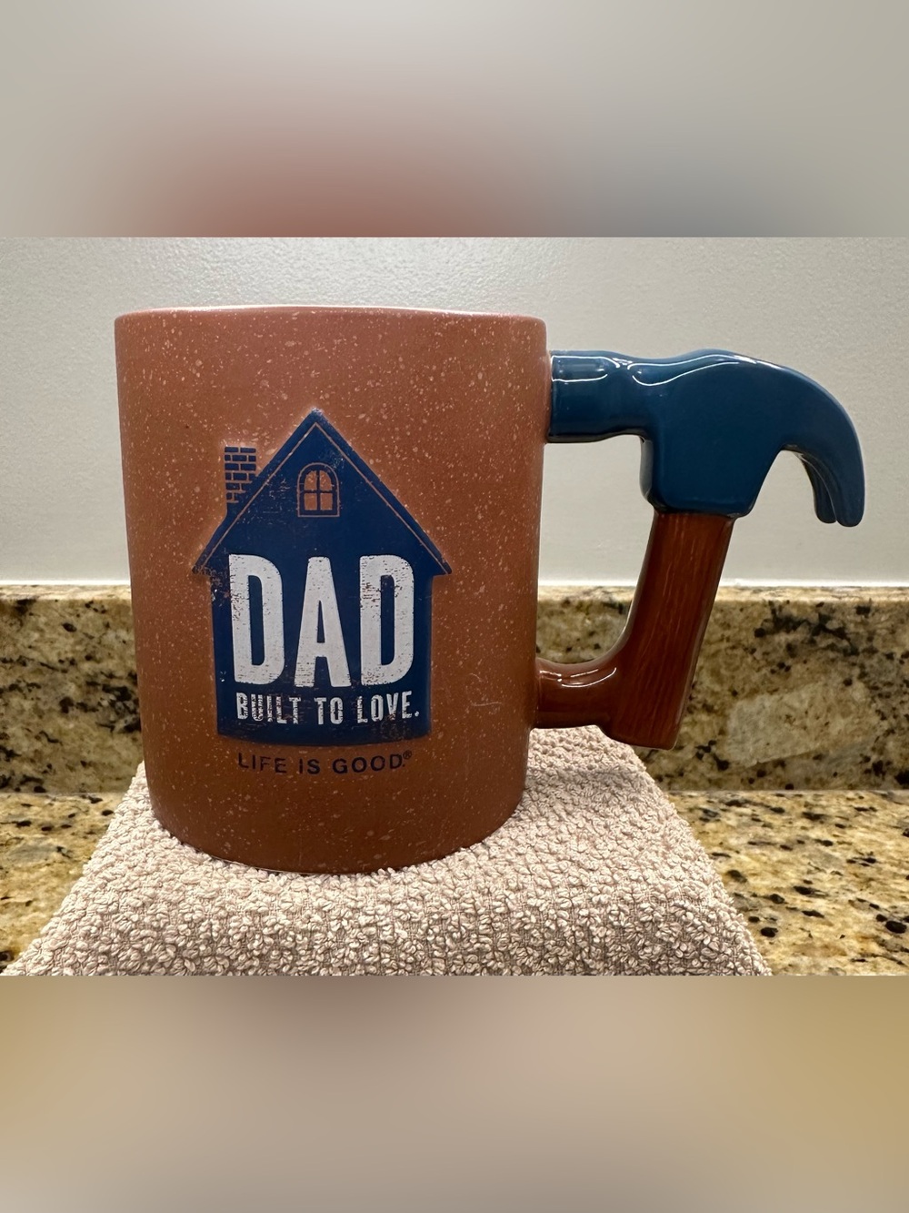 🔨💙☕️ Vintage Hallmark "Dad: Built to Love" Coffee Mug